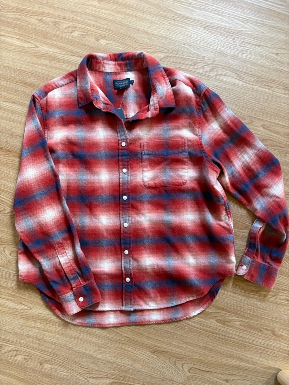 Pendleton Women’s Red Plaid Button-Up Shirt